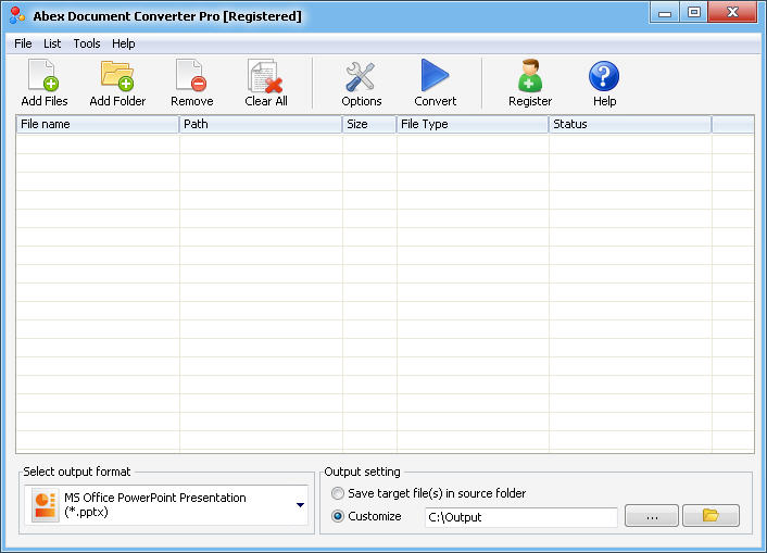 Abex Document Converter Pro Screenshot