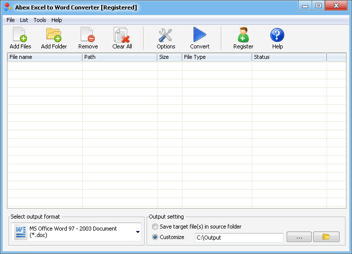 Abex Excel to Word Converter 4.4 full