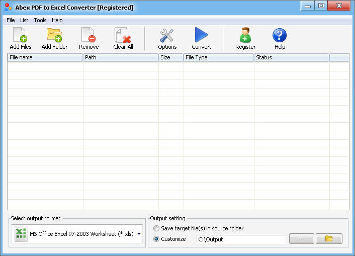 Abex PDF to Excel Converter 4.5 full